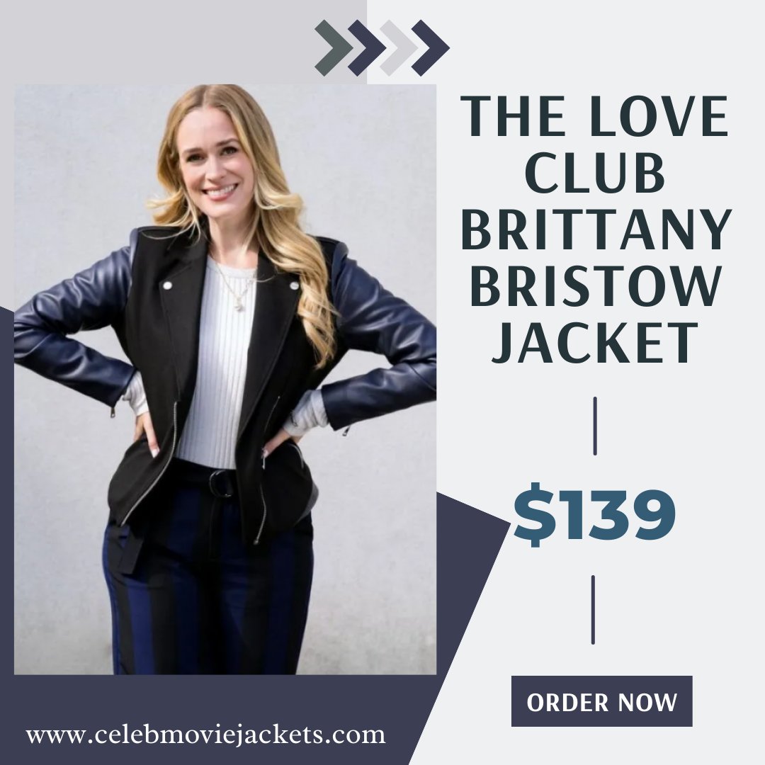 CMovieJackets's tweet image. The Love Club Brittany Bristow Jacket

Shop Now: bit.ly/3Ky25Q9
Secure Checkout 
Free Shipping Worldwide

#thejacket #lovejacket #clubjacket #bristow #tvserise #nicolejacket #everettjacket #brittany #2023jacket #blackjacket #wooljacket #womenjacket #fashion #outfits