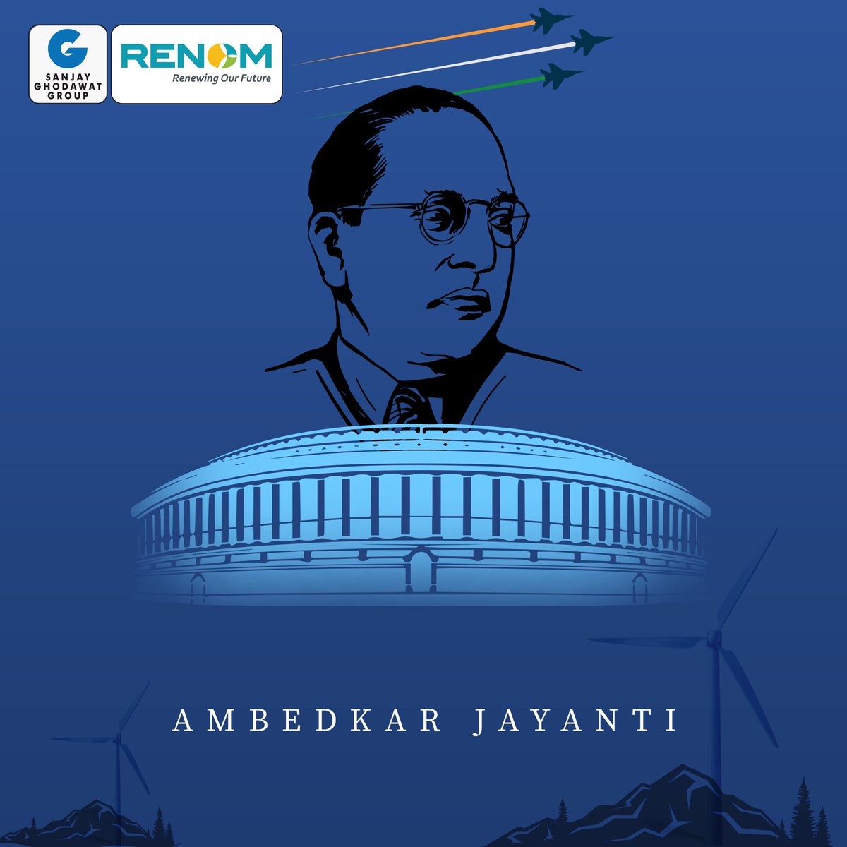 RENOMENERGY's tweet photo. Let us celebrate Ambedkar Jayanti with a promise to always work for others with a strong will. Best wishes on Ambedkar Jayanti! #ambedkar #ambedkarjayanti #jaibhim #india #constitution #OneSGG #SGGRising https://t.co/0jrZtU90lt