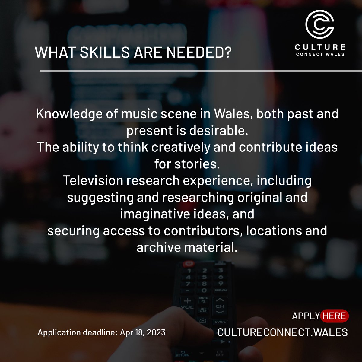 ReflectCulture's tweet photo. New job alert 🚨 🚨🚨🚨🚨🚨 

Register on our website to apply for these jobs. Stay connected with Culture connect Wales. 

https://t.co/xlTMXLDy95

#filmandtv #casting #filmwales #walestv #walesonline #filmjobsuk #filmcamera #job https://t.co/frVByc7M4W