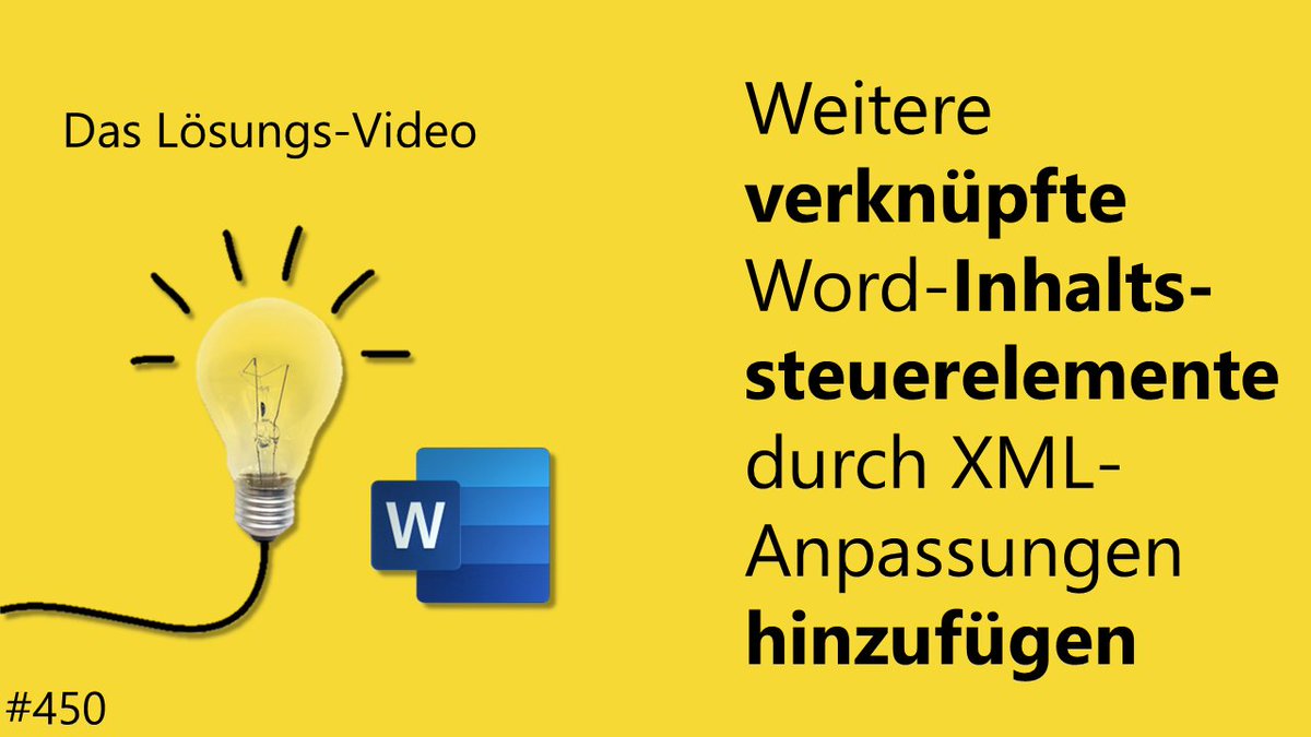 #DLV 450: Zur Vermeidung doppelter Eingaben sind im Word-Dokument Inhaltssteuerelemente mit XML-Knoten verbunden (siehe #DLV 429 &amp; 436). Werden weitere Verknüpfungen benötigt, muss hierzu die „interne XML-Datenquelle“ angepasst werden. Wie? t1p.de/DLV450 #daloevi