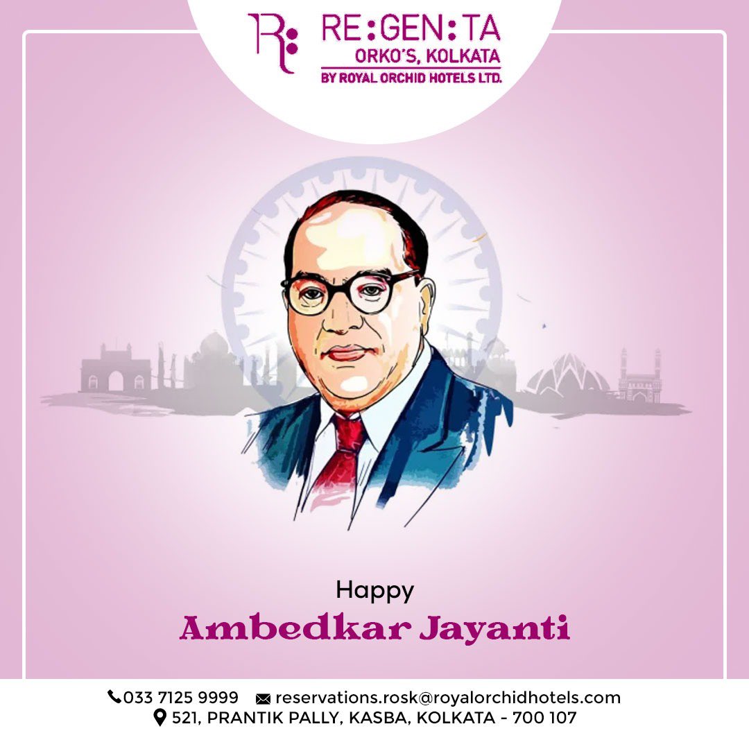 RegentaOrkos's tweet photo. Dr. B.R. Ambedkar will always inspire us to have a life that is dedicated to make the lives of other a better one. 
Warms wishes on Ambedkar Jayanti 

#drambedkar #ambedkar #ambedkarjayanti #ambedkarjayanti2023 #regentaorkoskolkata https://t.co/6qHtAcMumz