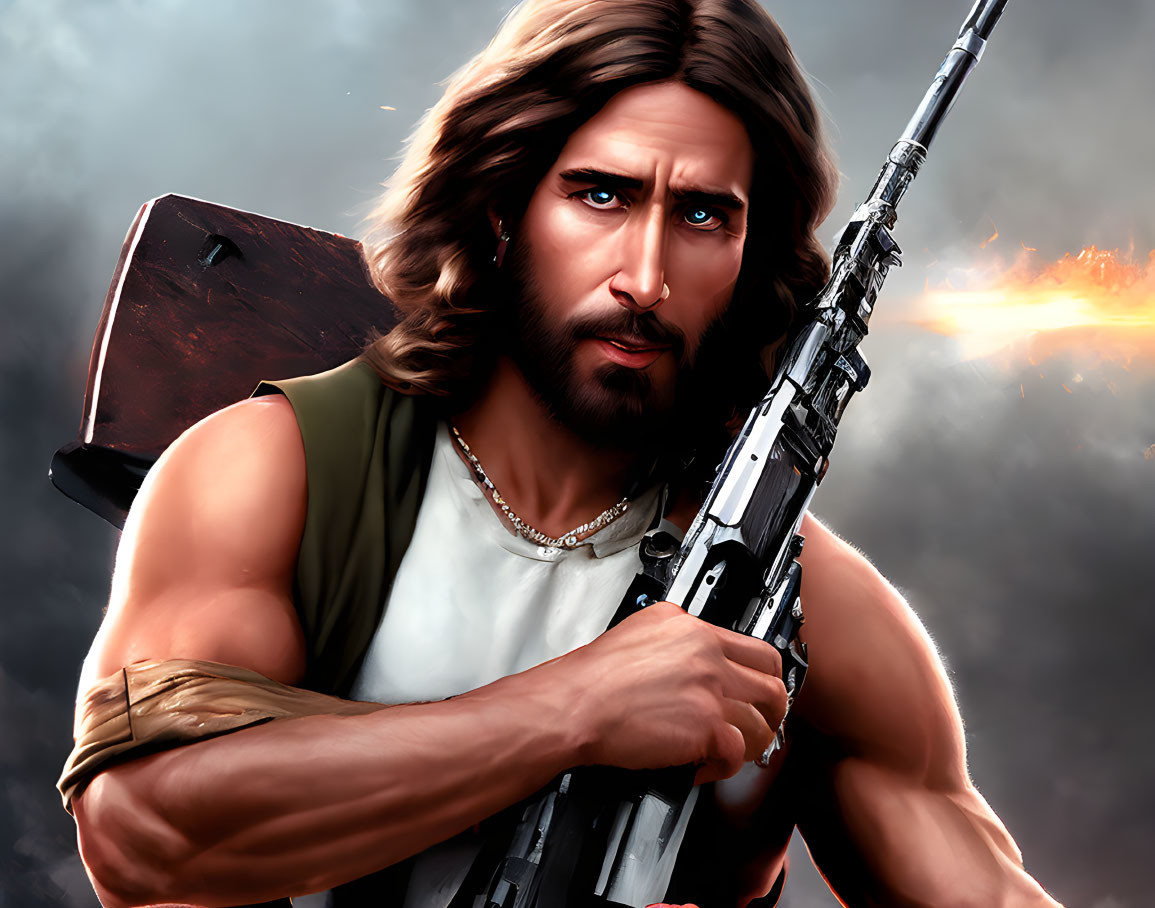 DanTheBastar's tweet photo. @ChristnNitemare Rambo Jesus https://t.co/bf1bEBz48p