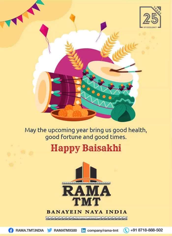 RAMATMX500's tweet image. On this Vaisakhi, let us pray it will be a year with new peace, new happines. May God bless you throughout the coming season. Happy Vaisakhi! Wishing you the festival of harvest with love and joy.
#happyvaisakhi 
#ramatmtrebar 
#banayeinnayaindia