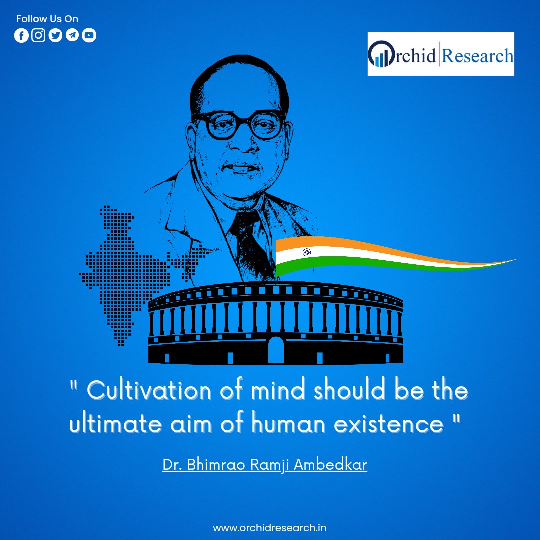 orchid_research's tweet photo. Let us honour the hard work and sacrifices of Dr. Bhim Rao Ambedkar by remembering his remarkable contribution to India's development.🇮🇳

#ambedkarjayanti #babasahebambedkar #jaibhim #india #indianconstitution #orchidresearch https://t.co/sTwTGtawI0