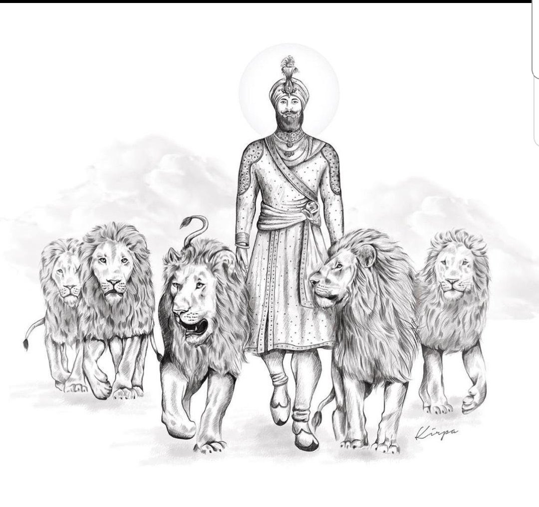 GSJohal85's tweet photo. Today is the day, 10th Master Guru Gobind Singh Ji created the Khalsa panth, to fight against tyranny &amp; oppression. Created the Panj Pyare:

Daiya▪︎compassion 
Dharam▪︎righteousness 
Himmat▪︎courage
Mokham▪︎determination
Sahib▪︎master 

#HappyVaisakhi 
#KhalsaSajnaDiwas https://t.co/Y5RfOqtEQ1