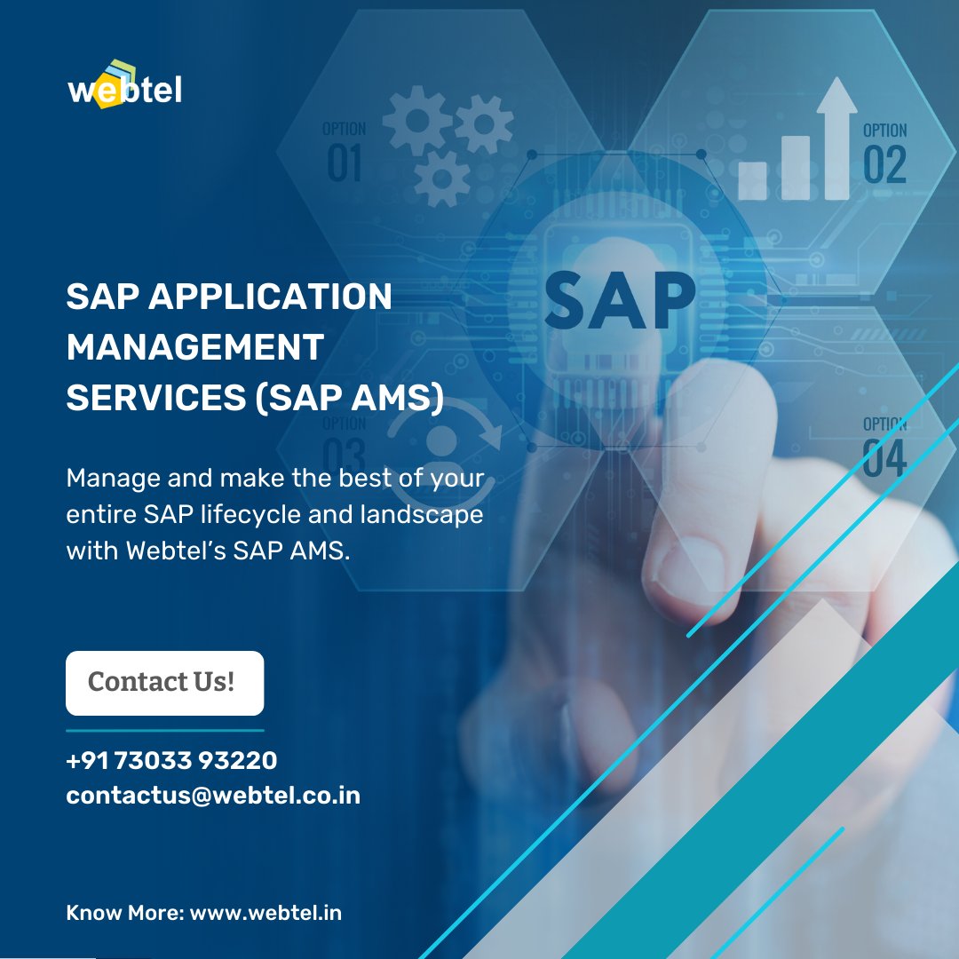Are you ready to achieve success with SAP?
Let Webtels AMS be your reliable partner in this journey!
📷 Get Your Demo Today: bit.ly/webtel-sap-sol…
.
.
.
#SAPAMS #SAP #sap #sapphire #AMS #software #softwaresolutions #webtel