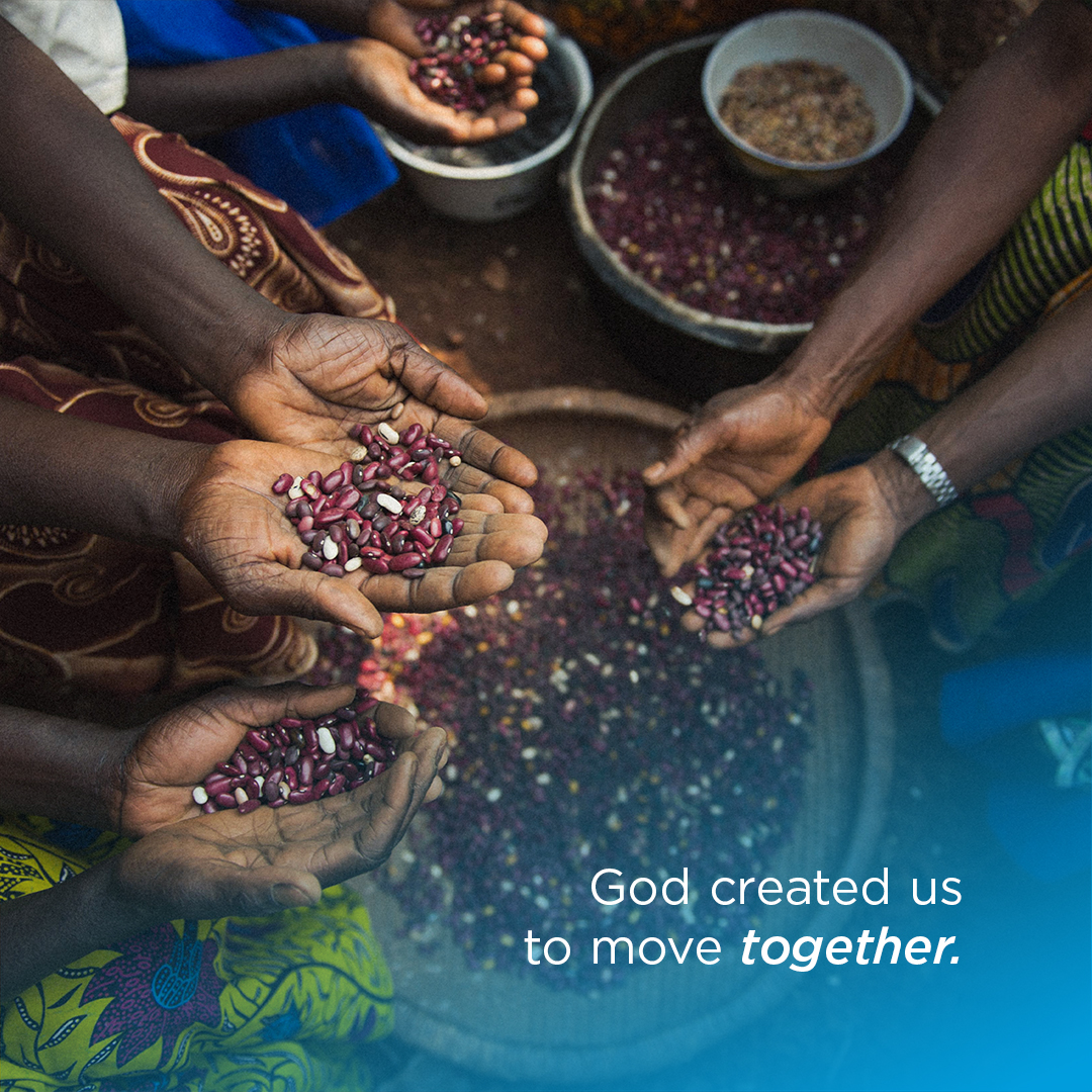 God created us to #MoveTogether. This week, consider who is included in your definition of #Together? Ask God to show who else you could #Include & move together with.