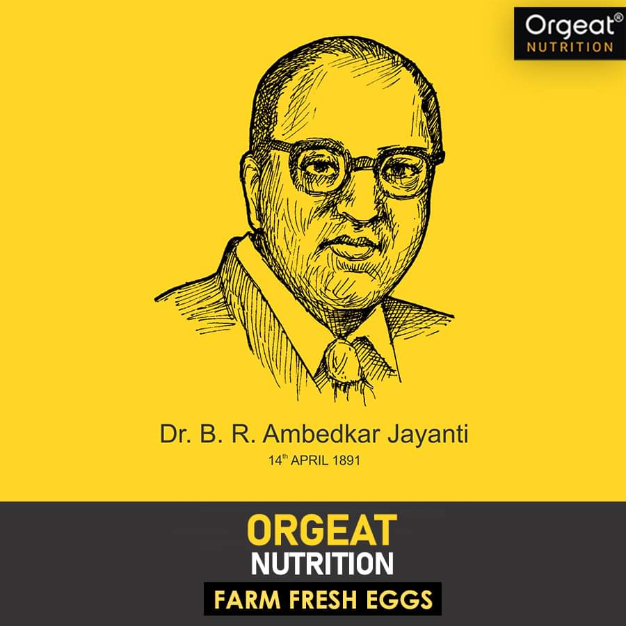 orgeatonline's tweet photo. On the occasion of Ambedkar Jayanti, let us pledge to always stand against inequality and discrimination. Happy Ambedkar Jayanti to all.

#orgeatagritech #orgeatnutrition #orgeat #AmbedkarJayanti2023 #AmbedkarJayanti #ambedkar #freedom #14april #fresheggs #ordereggs #onlineegg https://t.co/Sy0I7YgZ2v