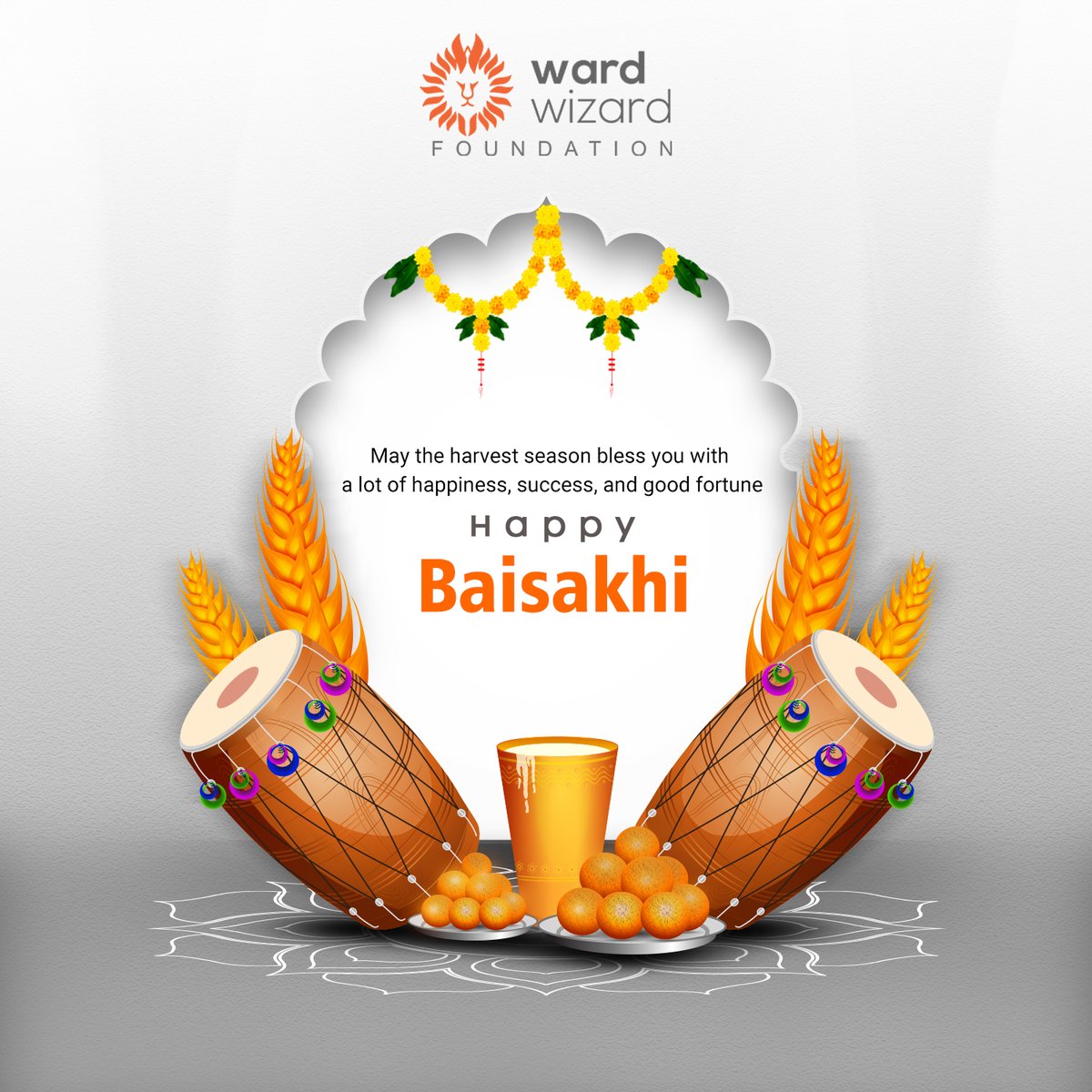WardwizardF's tweet photo. Wishing you a joyous celebration filled with gratitude and generosity. Happy Baisakhi!
.
#WardwizardFoundation #Baisakhi #HarvestFestival #NewBeginnings #Renewal #GratefulHeart #SpreadLove https://t.co/QjLlqVCnUD