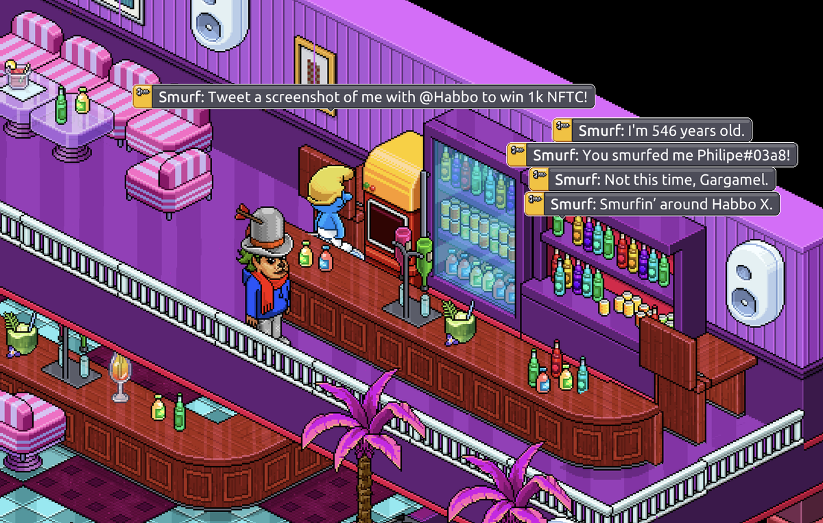 Albenes10's tweet photo. @Habbo @SmurfsSociety Hey! @Habbo Found him! https://t.co/OLAKkLhzBA