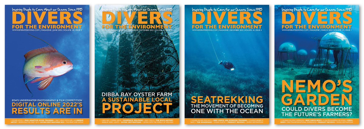 Do you have an ocean story to share for our upcoming June magazine issue of 'Divers for the Environment'? If you are interested in contributing an article, please email Ally at: magazine@emiratesdiving.com. Article Submission Deadline is May 15th.