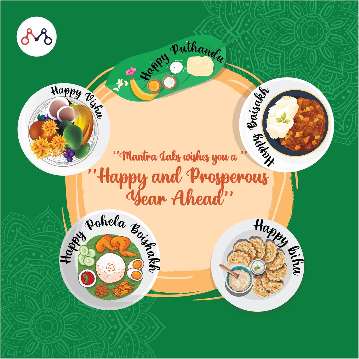 Wishing you all a very prosperous New Year! #mantralabs #indiannewyear #PohelaBoishakh #vishu #BohagBihu #Puthandu #baisakhi #indianfestival