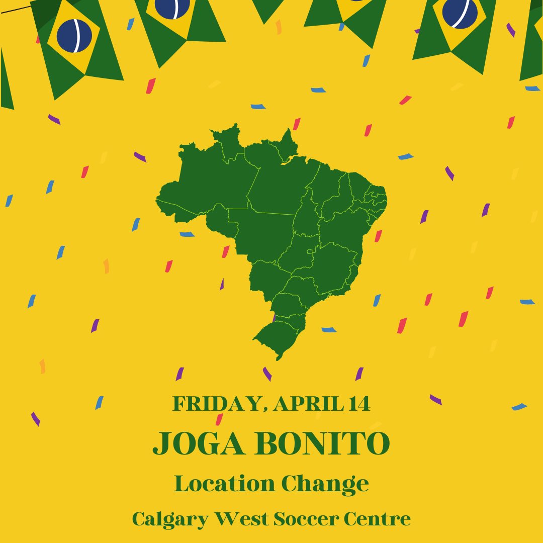 CalgaryWest_SC's tweet photo. Joga Bonito Kicks Off Tomorrow April 14! We will be moving inside for our first session with the weather due to be ❄️! https://t.co/DrRLVhjK3z
