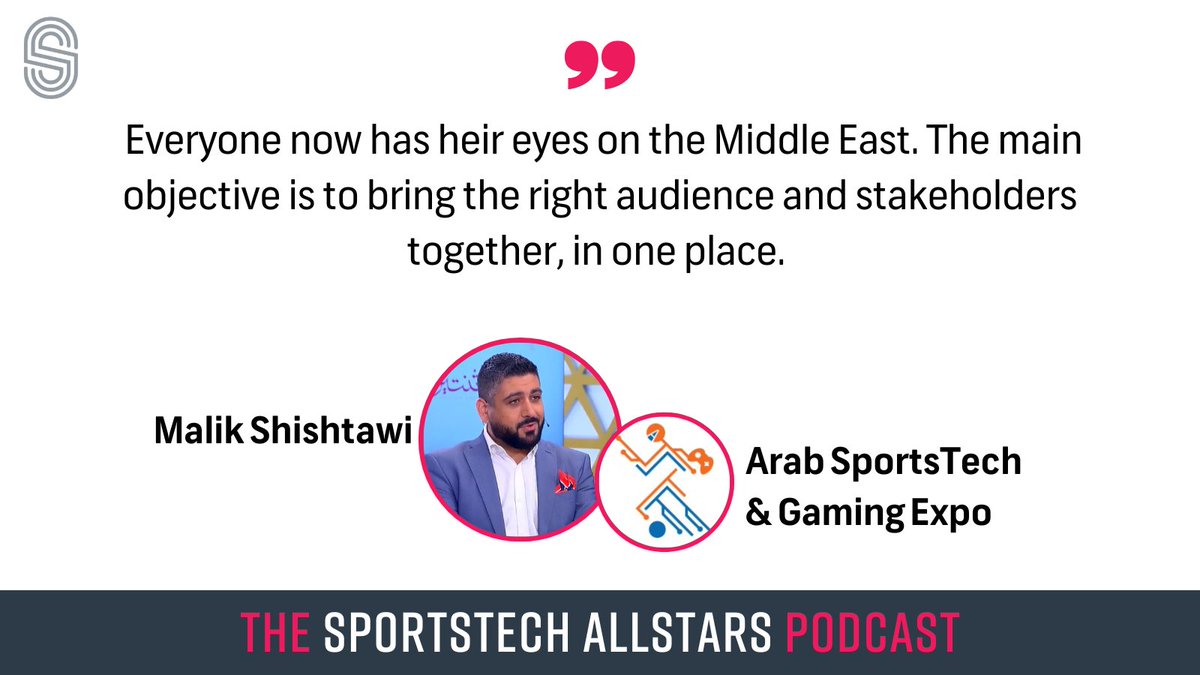 sportstechx's tweet photo. We spoke w/ Malik Shishtawi , Founder of Arab SportsTech &amp; Gaming Expo. Malik talks about how everyone now has their eyes on the middle east. 
Episode out now on all major podcast platforms &amp; here: https://t.co/UlUWRZF9xd ⬅️

#sportstech #sports #tech #middleeast @shishtawi https://t.co/Pj6WxarRee