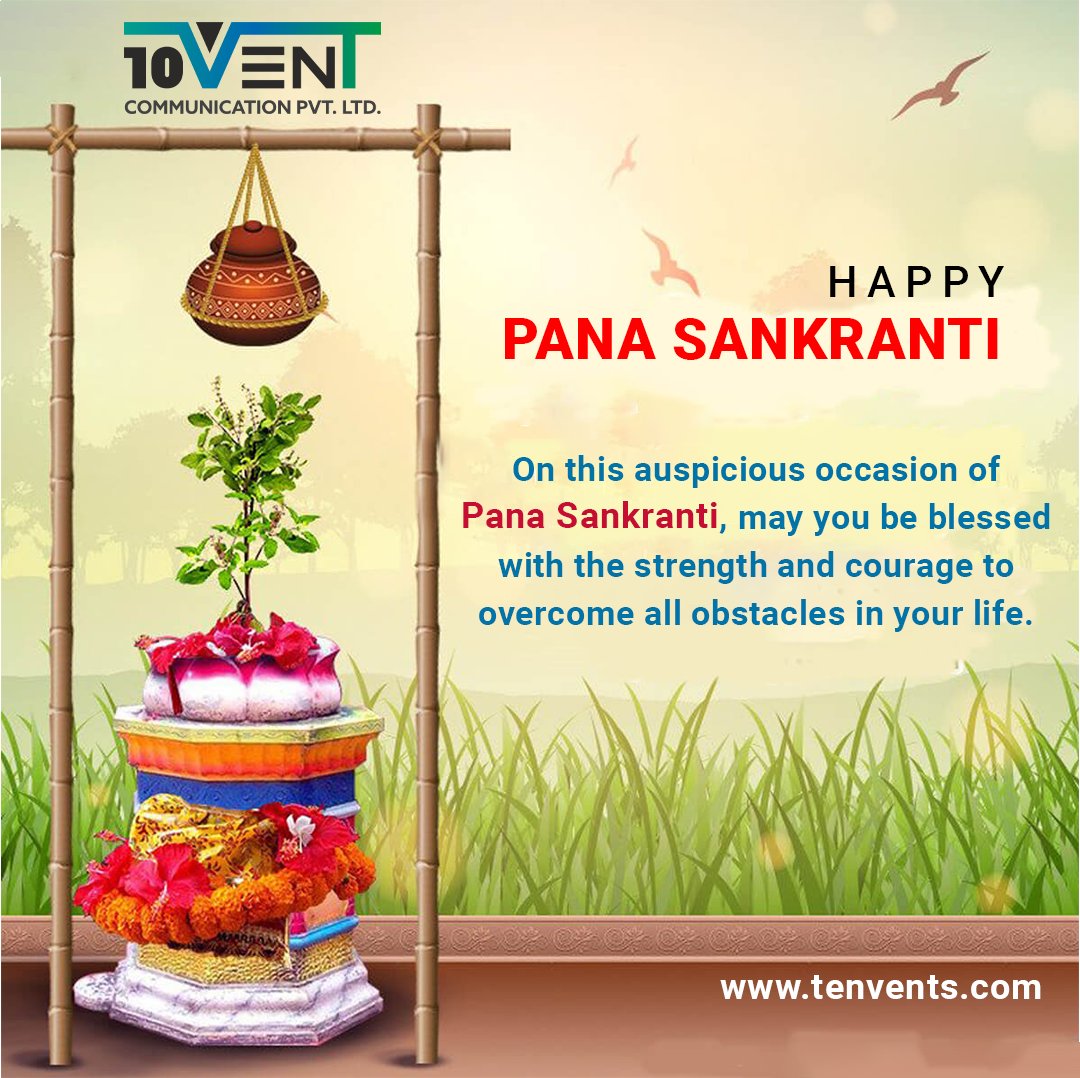 Let the spirit of Pana Sankranti infuse your events with joy and success. Wishing you a wonderful new year filled with vibrant celebrations.
#Tenvent #PanaSankranti #OdiaNewYear