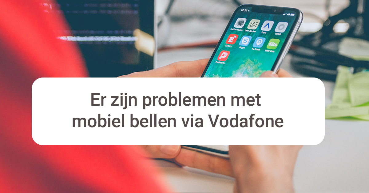 Er zijn problemen met mobiel bellen via #Vodafone. 𝗛𝗲𝗯 𝗷𝗲 𝗺𝗲𝘁 𝘀𝗽𝗼𝗲𝗱 𝗵𝘂𝗹𝗽 𝗻𝗼𝗱𝗶𝗴? Bel 112 via een vaste telefoonlijn, of zoek iemand met een andere provider. Je kunt ook de 112NL-app installeren om te chatten  met de meldkamer.