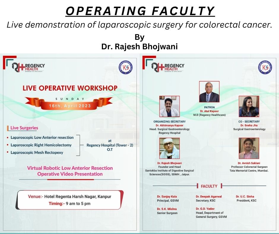 rajeshbhojwani1's tweet photo. Looking forward to some good interaction with surgeons of Kanpur during the 'live operative workshop' at Regency Hospital, Kanpur on 16th April, Sunday organised by Dr. Abhimanyu Kapoor - the young and dynamic academic surgeon from Kanpur.
#DOCS #DOCSclinic #docbhojwani https://t.co/MVeLwkz3Wl