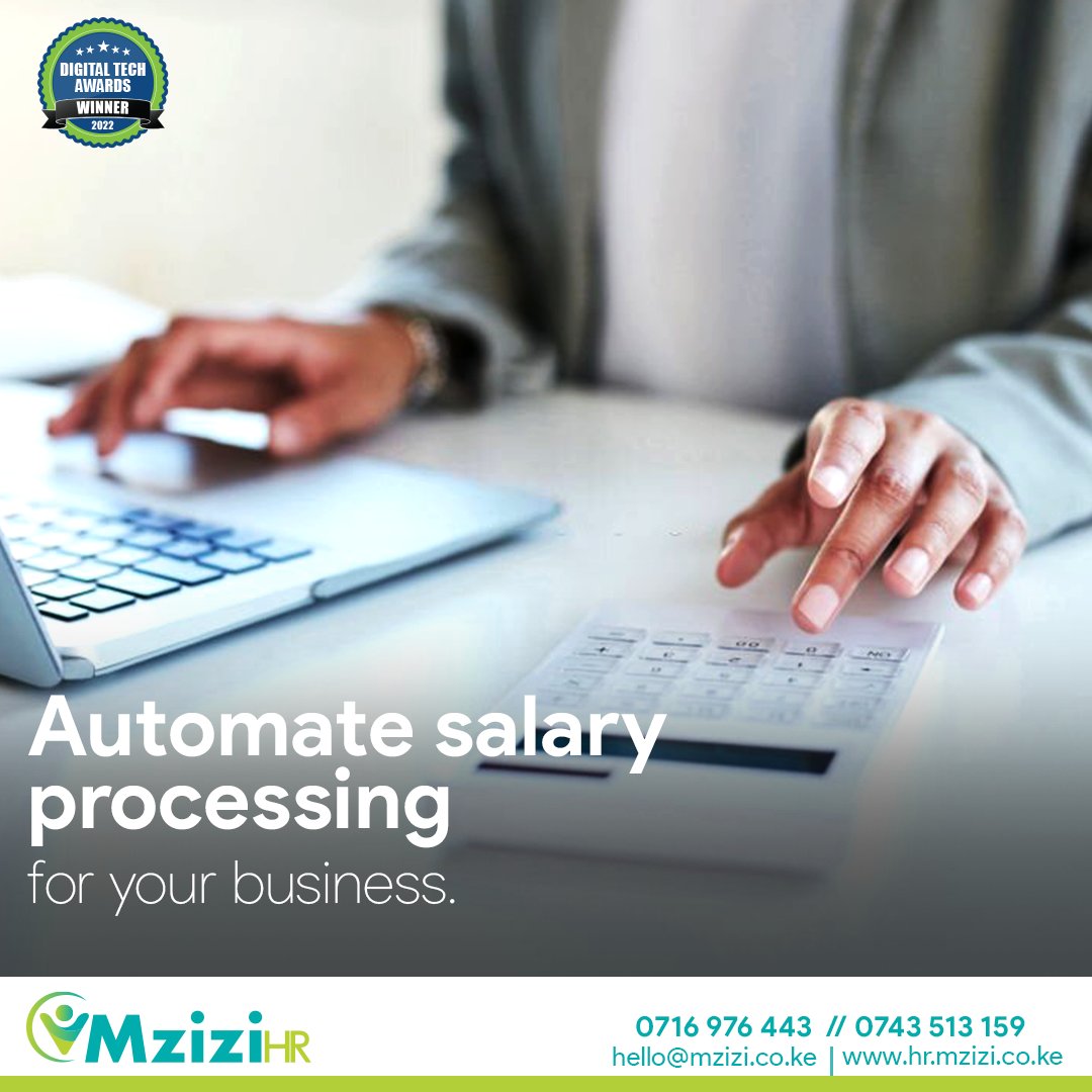 Breeze through payday with Mzizi HR. Sign up now and automate salary processing for your business. ​

To get started, call 0716976443/0743513159 or visit our website: hr.mzizi.co.ke​
#HRManagement #HumanResource #Payroll #SalaryProcessing