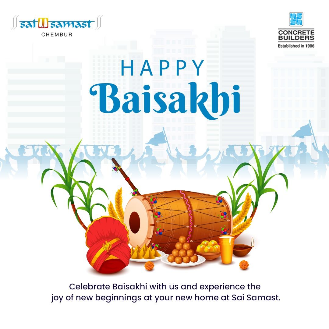 concretebldrs's tweet photo. Happy Baisakhi! Today, Sai Samast wishes you all the prosperity, happiness and success on this auspicious day. Celebrate this day with your loved ones and share the joy with everyone. #SaiSamastSociety #Baisakhi2023 #CelebrateTogether #Baisakhi #chembur #mumbai #appartments #nri https://t.co/vddQq29CRQ