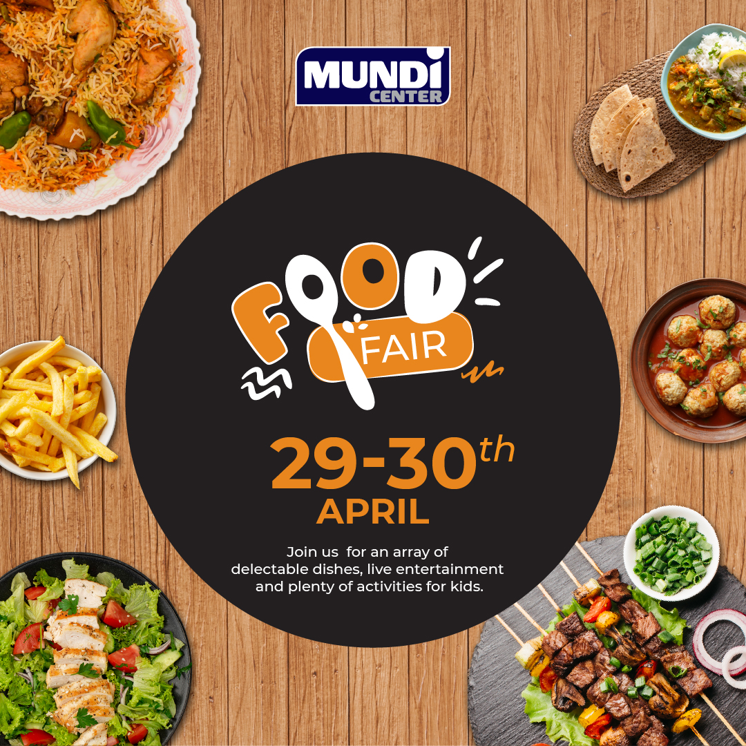 The second food fair edition is here💃How about some family time while being served exquisite foods of your choice brought in by different types of food vendors, and you know what's fantastic about it? It's a kids-friendly place😉 

#MundiFair #FoodFair #Kigali #MundiCenter