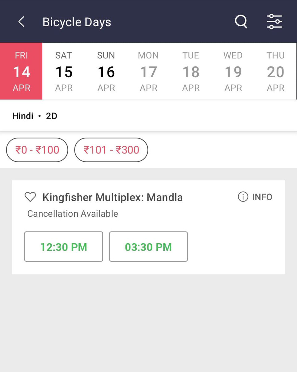 devyani_anant's tweet image. GOREGAON : PVR ICON OBEROI MALL- 12:50PM
THANE :  INOX, Korum Mall - 1:05PM
PANVEL : PVR ORION MALL - 2:30PM
BALAGHAT: Mayur talkies - 12:00PM
Mandela : Kingfisher Multiplex 12:30PM, 3:30PM
PARASIA : ASCON Multiplex - 12:15PM , 3:15PM
ALKA Multiplex : Chhindwara -12:30PM 6:30PM