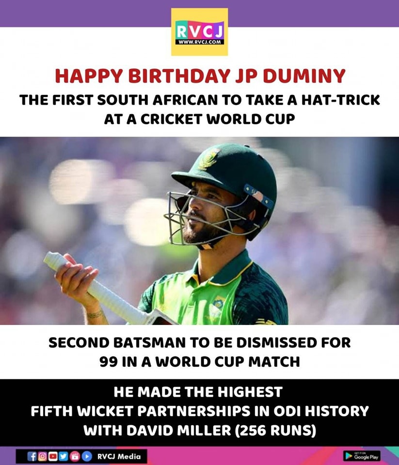 Happy Birthday JP Duminy!   