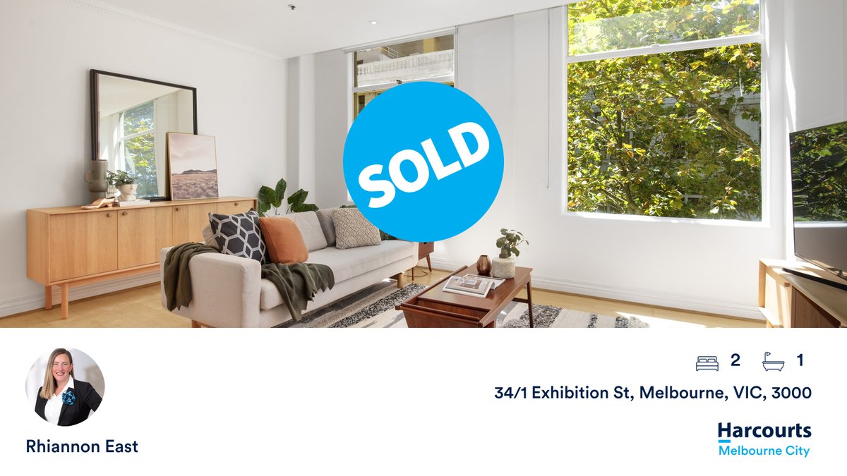 MelbREstate's tweet photo. 🛌 2 🛀 1
📍 34/1 Exhibition St, Melbourne, VIC, 3000

My latest sale on RateMyAgent.

https://t.co/EnJ1UxRvZU

...
#ratemyagent #realestate #Harcourts_Melbourne_City https://t.co/2jMUnnVCpZ