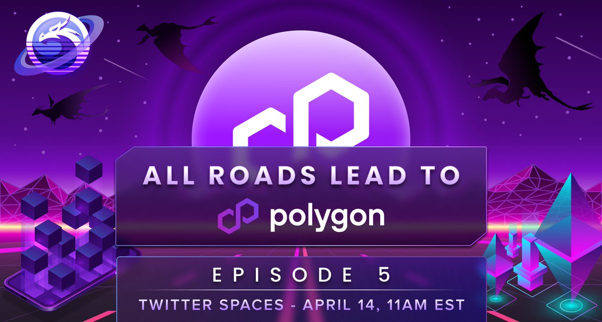Planetix0's tweet image. 🍿Tune into @QuickswapDEX "All Roads Lead to Polygon" Twitter Spaces to learn more about #GameFi w/Planet IX's CMO @beatshappening &amp;amp; other gaming projects on @0xPolygon.

🎁For a chance to win 1 of 10 Rovers!
gleam.io/competitions/F…

🔔To join the spaces: