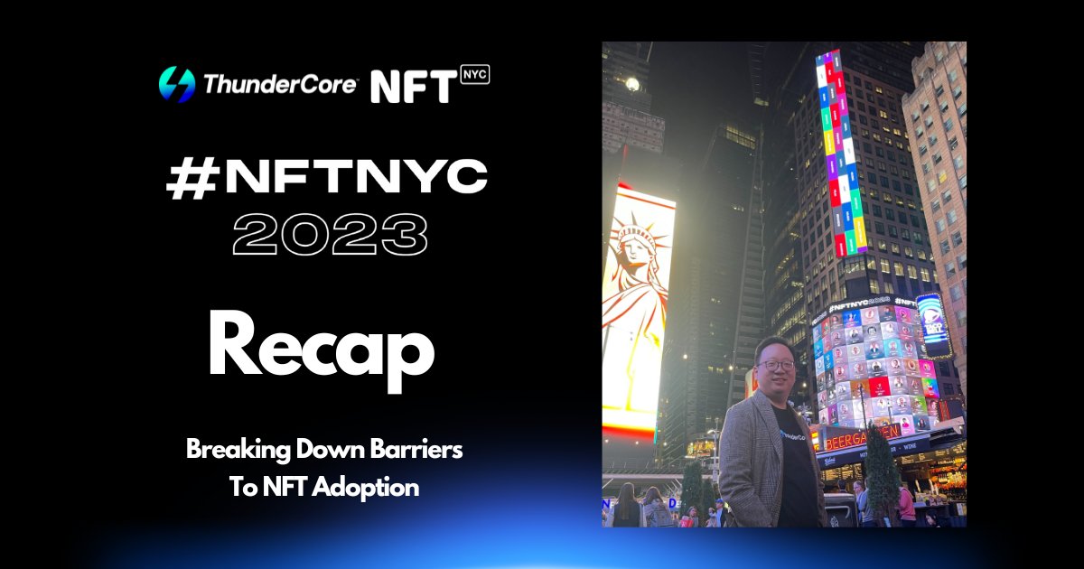 🔥Exciting insights on breaking down barriers for #NFT mass #adoption from the speech given by our founder <a href="/0804chris/">Chris Wang</a>  at <a href="/NFT_NYC/">NFT.NYC</a>  😍🎉

🙉How can we make NFTs easy to use and accessible for everyone? Let's get ready and prepare for the 🐂

💎Here's the recap 👇🏼