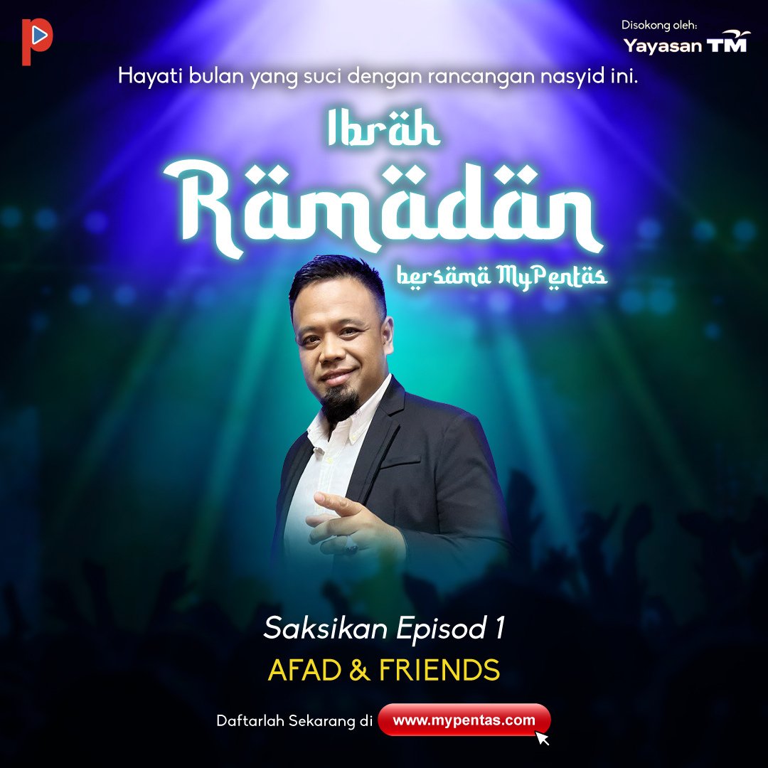 Salam Ramadan 1444H💕

Atas permintaan ramai, rancangan Ibrah Ramadan akan ditayakan semula di: mypentas.com. Jangan melepaskan peluang anda untuk menonton Episod 1 di bulan mulia ini bersama Afad &amp; Friends🌙✨

#ibrahramadan #mypentas #ramadan2023 #mypentasramadan