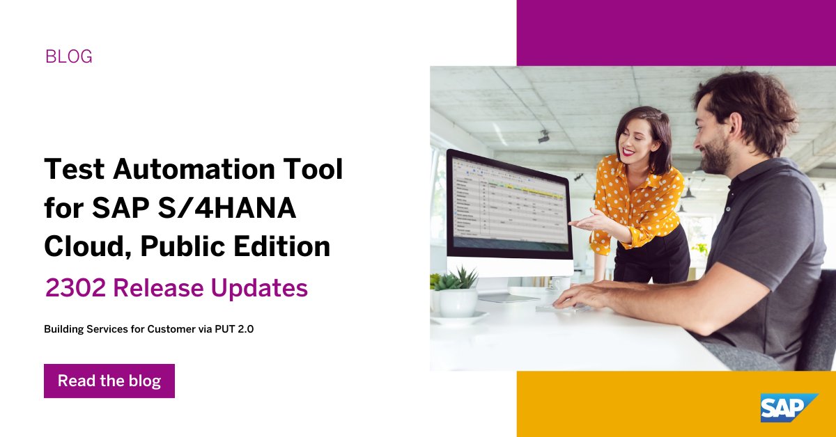 Learn the key elements of the test automation tool for SAP S/4HANA Cloud, public edition – 2302: imsap.co/6011OMpvl
