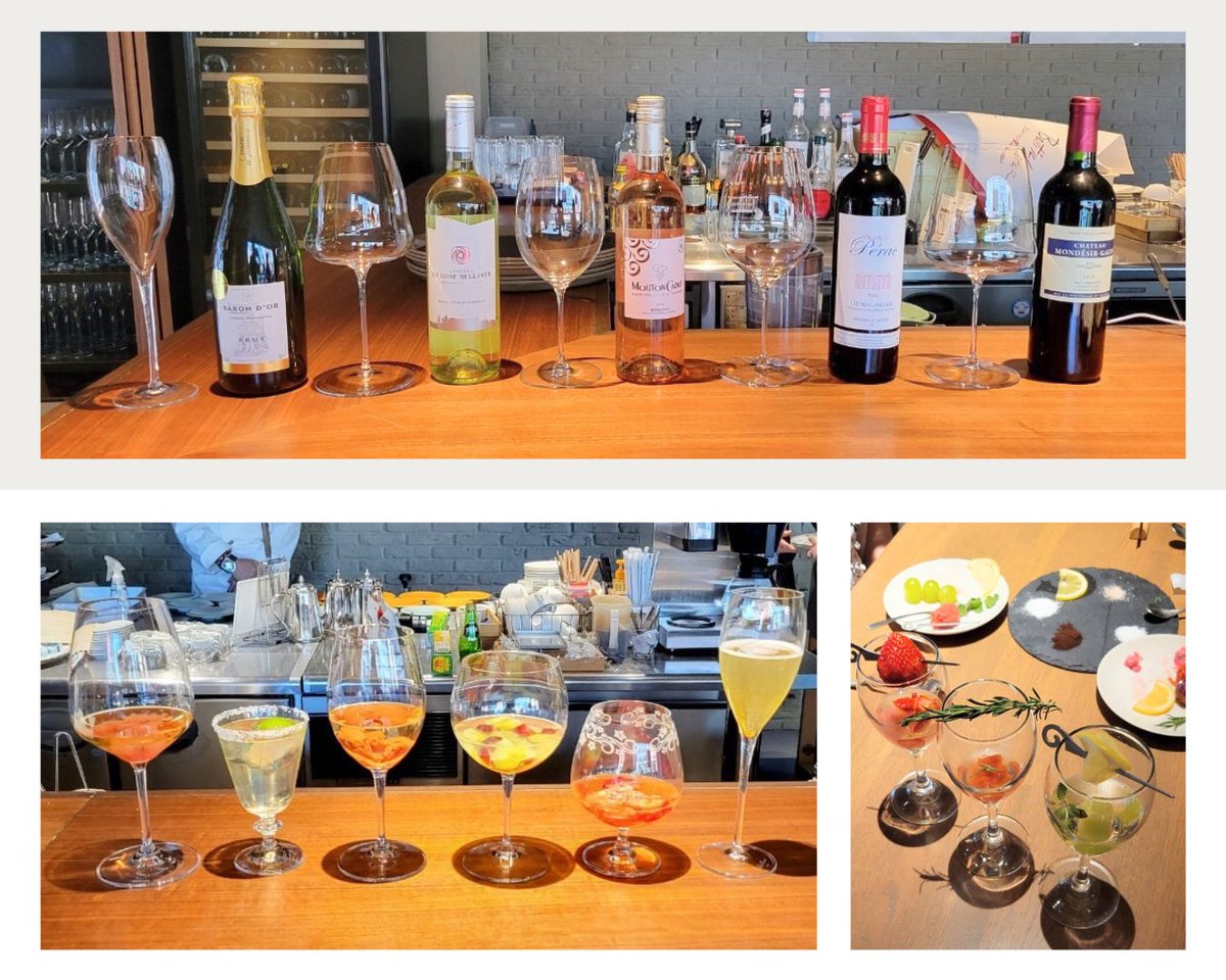 「Beボルドー」プロモーション2022プレゼントキャンペーン当選者を対象とした特別イベントを日本唯一のボルドーワイン(CIVB)公認ワインバー"オ・ボルドー・フクオカ"で開催✨オリジナルワインカクテル作りやボルドーワインと福岡の食のペアリングなどボルドーワインをたっぷり堪能していただきました😊