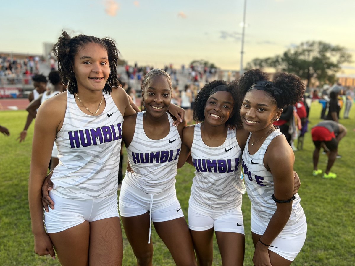 Humble High School Track (@humbletrack) on Twitter photo Congratulations to our Lady Wildcat 4x400 relay team of <a href="/xo_c1028/">Ciara</a> <a href="/tbhrayacute/">Maraya Mitchell</a> J.Penn & K. Cross for qualifying for the Area Meet. <a href="/HumbleISD_Ath/">Humble ISD Athletics</a> <a href="/HumbleISD_HHS/">Humble High School</a> Congratulations to our Lady Wildcat 4x400 relay team of <a href="/xo_c1028/">Ciara</a> <a href="/tbhrayacute/">Maraya Mitchell</a> J.Penn & K. Cross for qualifying for the Area Meet. <a href="/HumbleISD_Ath/">Humble ISD Athletics</a> <a href="/HumbleISD_HHS/">Humble High School</a>