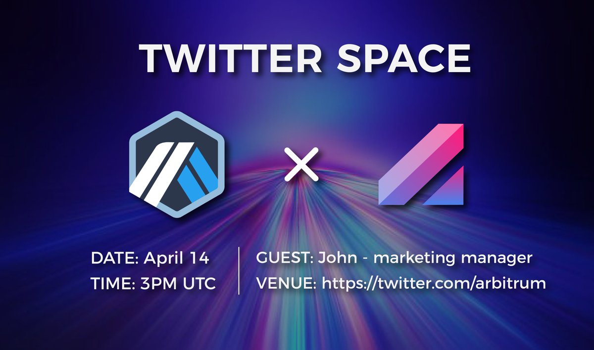 OpenLeverage's tweet photo. Heads up #Arbinauts and #OLers🚀

An epic Twitter Space with @arbitrum and #OpenLeverage is coming your way 🙌

📆April 14
🕒3 PM UTC

Set a reminder ⤵️ https://t.co/aa3QlJWQlA