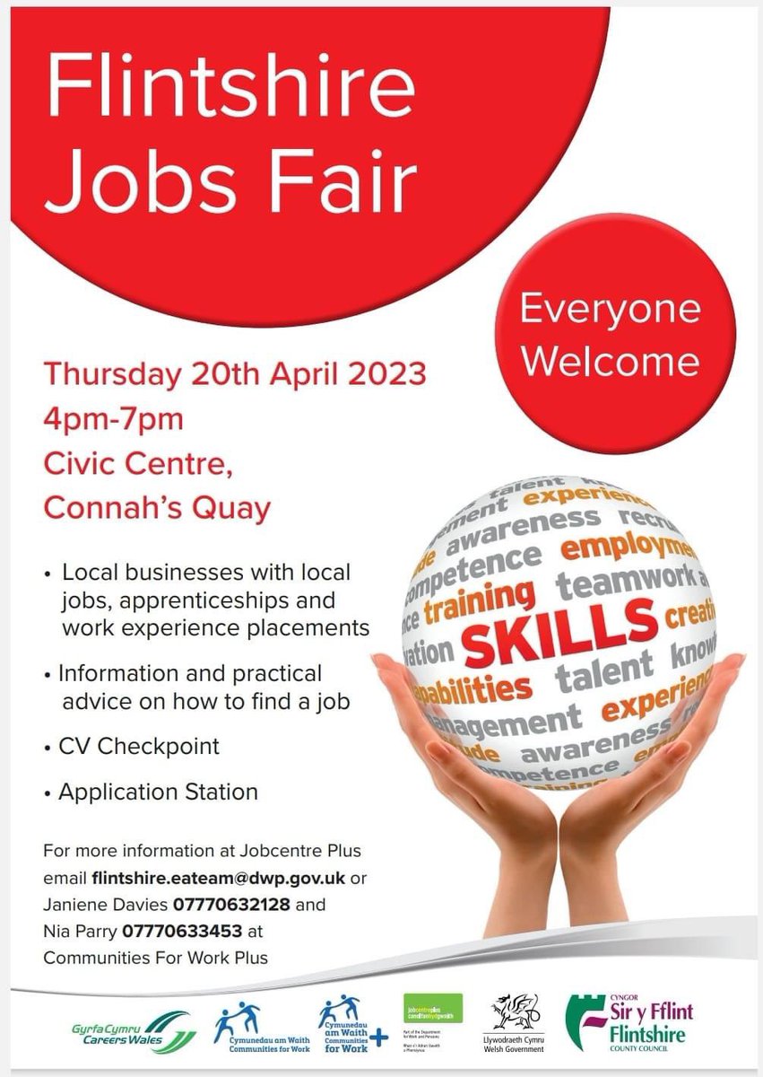 Job Fair next week #flintshire #jobs