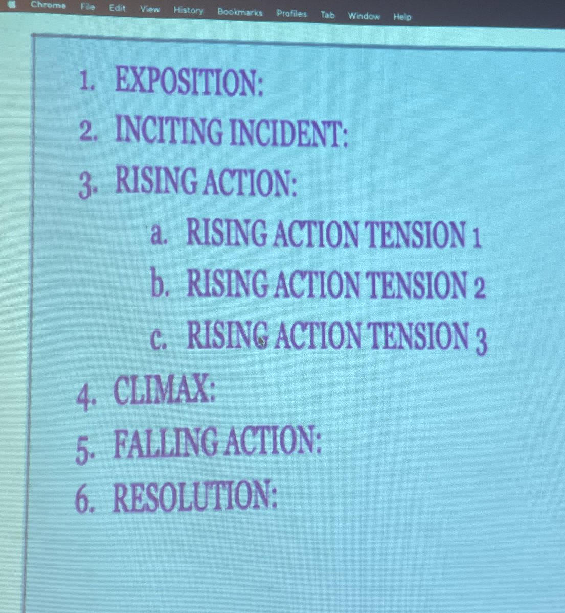 Reinforcing parts of a story with 6th grade Theatre students by watching and analyzing animated shorts 
#theatreeducation #middleschool #artsed #theatrearts #middleschooltheatre