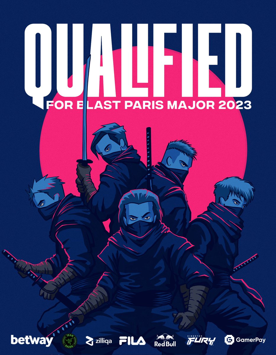 NIPCS's tweet image. AGAINST ALL ODDS - WE ARE GOING TO PARIS 🇫🇷

We qualified for the final CSGO major in history #GONINJAS