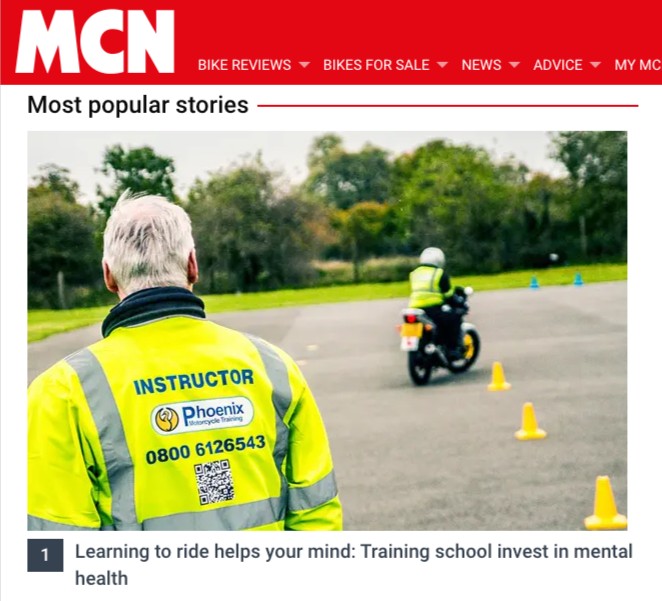 teachmetorideuk's tweet photo. Have you seen this week's MCN? We're in it! 🤟🏍️💨
Great to work with @mhmotorbike on this!
#mentalhealth #mentalhealthawareness #learntorideamotorcycle #learntorideabike #motorcycletraining #motorcyclecourse #motorcycleschool https://t.co/aVBnNAYCwp