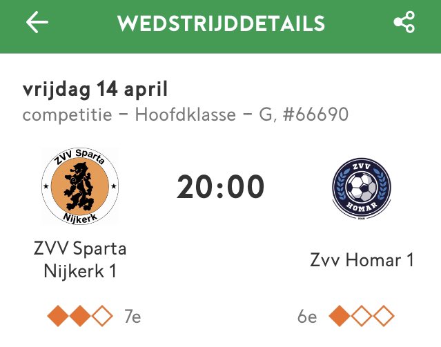 Vanavond wordt door ZVV Sparta de laatste wedstrijd van dit seizoen gespeeld. Om 20.00 uur wordt er afgetrapt in <a href="/sporthalcorlaer/">Sporthal Corlaer</a> tegen <a href="/ZvvHomar/">Voetbal Homar ZVV</a>. U bent van harte welkom!