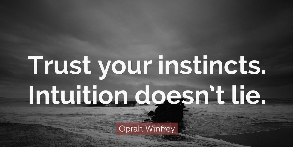 LeadToday's tweet photo. Happy Friday! When something feels “off” it is. Trust your instincts, they are most likely created from experience your conscious self has forgotten but your subconscious self never will. https://t.co/bITJmQOcYY