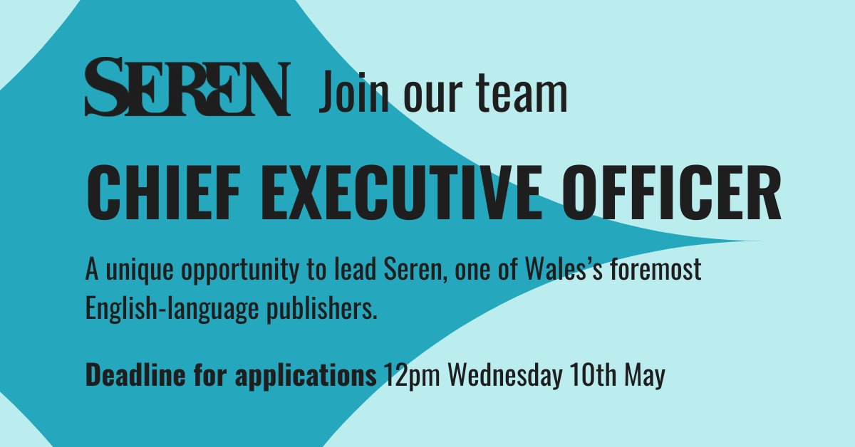 Job Advert: With our publisher Mick Felton retiring in June 2023, we have a unique opportunity to join the Seren team as Chief Executive Officer. For more information, please see the advert on our website serenbooks.com/newsentry/job-….