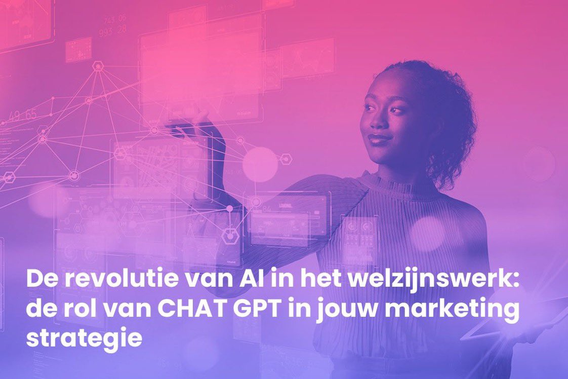 In ons nieuwste blog schrijven we over hoe welzijnswerkers hun marketingactiviteiten kunnen verbeteren met behulp van Chat GPT.

Bekijk het blog hier: lnkd.in/e4SFTcW3

#marketing #welzijnswerk #ChatGPT #AI #rapportages #voorstellen #Jongerenwerk
