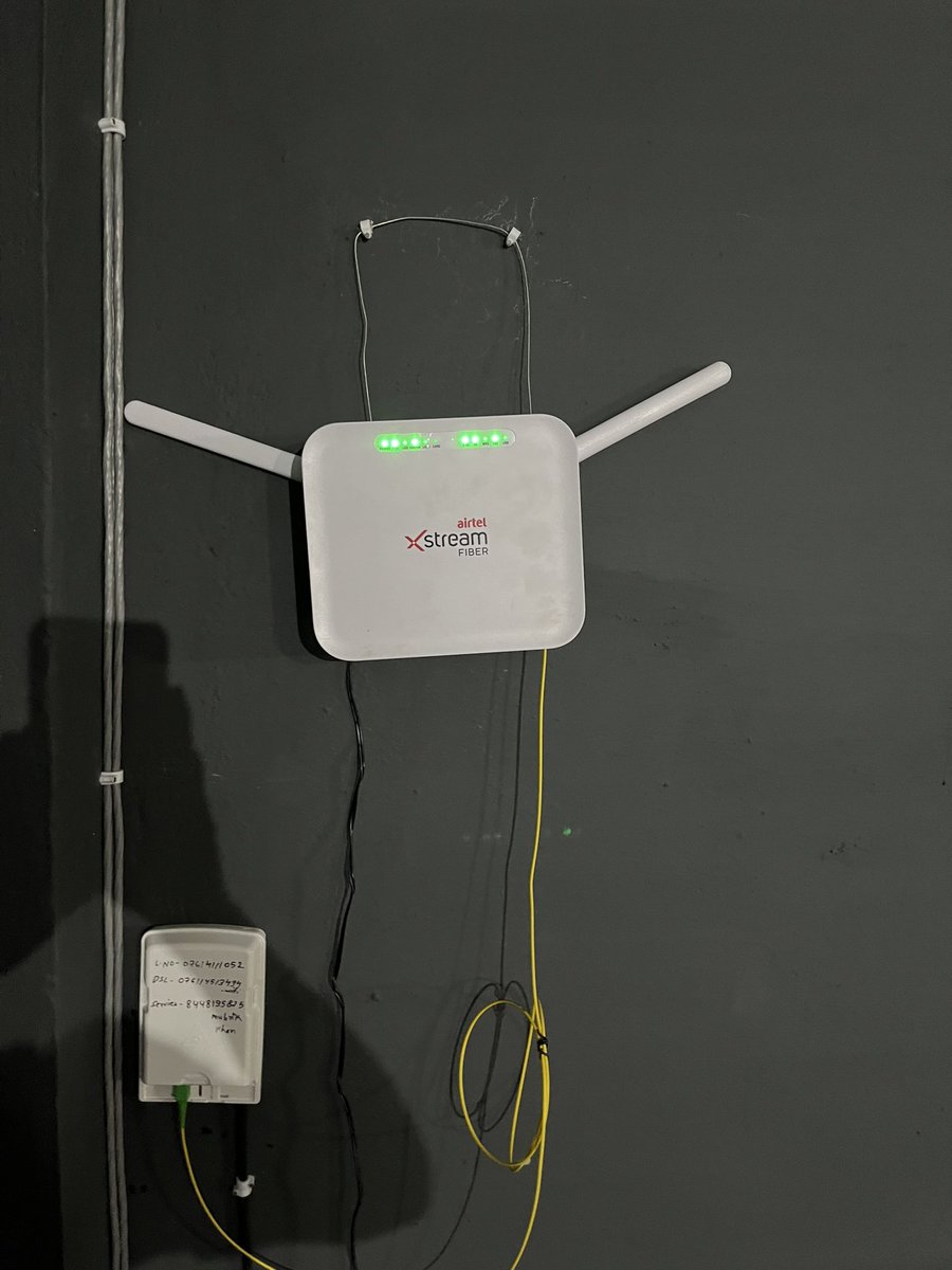 Airtel wale fibre aise temporary fit karke chale jaate hai.
#airtelfibre
#airtel
<a href="/airtelindia/">airtel India</a> 
<a href="/Airtel_Presence/">Airtel Cares</a>