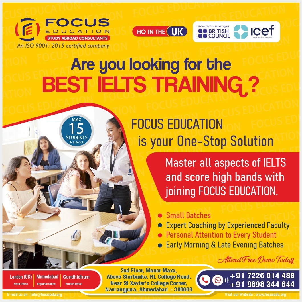 FocusEduUK's tweet image. Are you ready to achieve your dream #𝗜𝗘𝗟𝗧𝗦 score?
Sign up for our #Freedemoclass.
Contact us today
+𝟵𝟭 𝟳𝟮𝟮 𝟲𝟬𝟭 𝟰𝟰𝟴𝟴
+𝟵𝟭 𝟵𝟴𝟵𝟴 𝟯𝟰𝟰 𝟲𝟰𝟰
#Trending #Ielts #IeltsCoaching #FreeDemo #Ahmedabad #Focuseducation #Ahmedabad