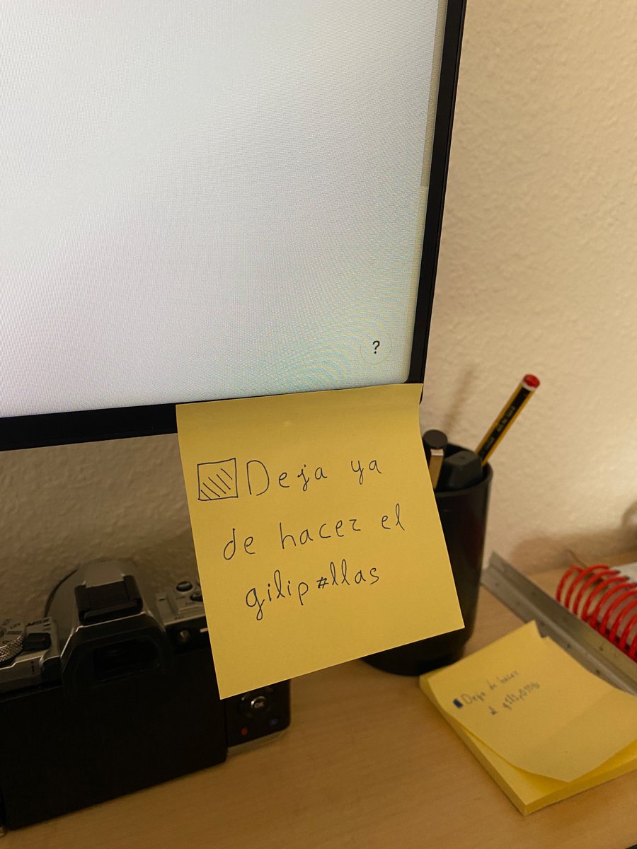 Me he puesto un amable recordatorio para mantener el foco trabajando, ¿qué os parece?