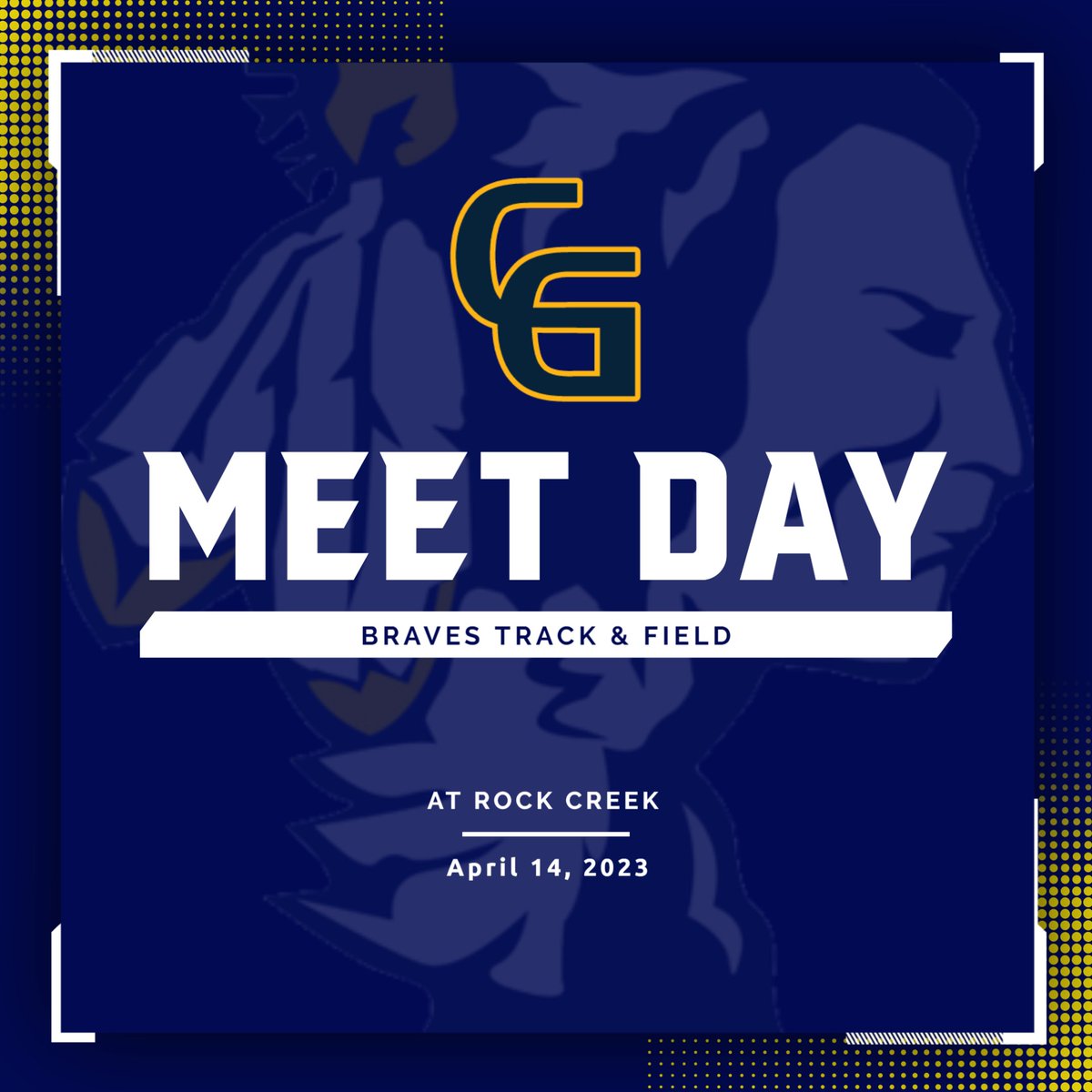 Good luck to the Braves Track and Field Team as they compete at Rock Creek today. GO BRAVES!