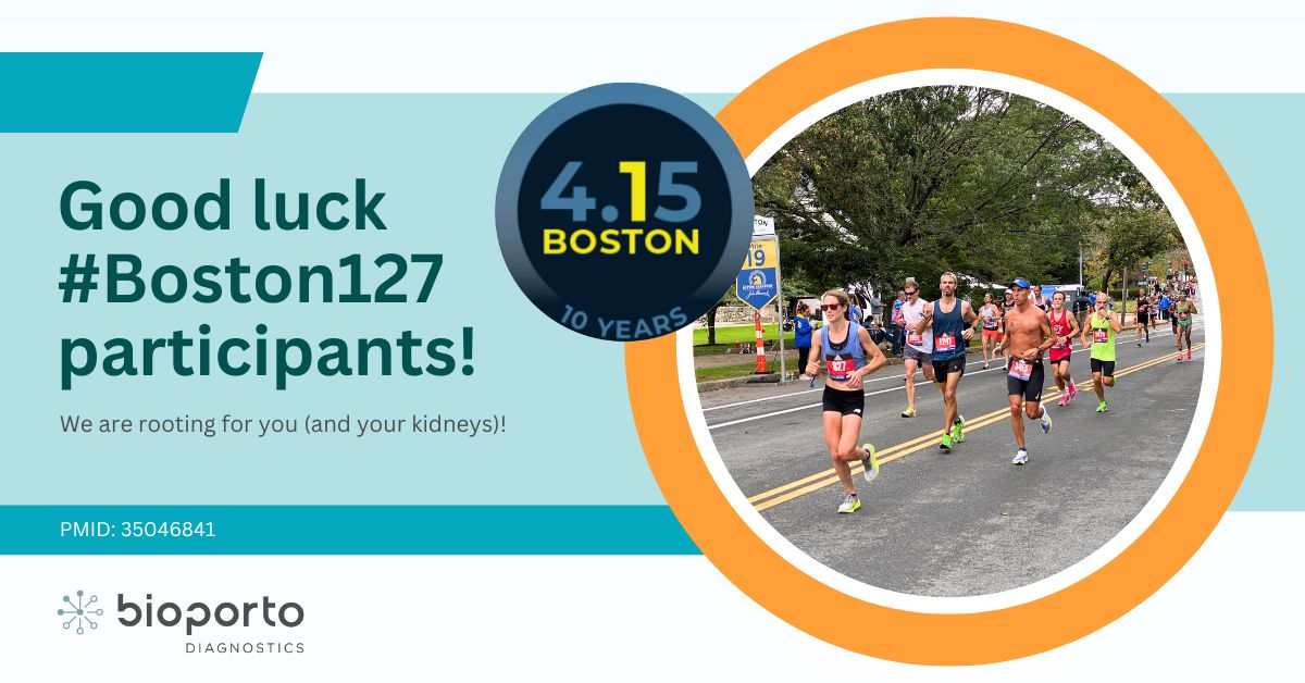 BioPortoDx (@bioportodx) on Twitter photo The #BostonMarathon is especially hard on your kidneys due to course elevation, race pace and weather. The study by <a href="/whitleyatkins/">Whitley Atkins, PhD</a> @musclescimegan et al shows that renal stress persists at least 24 hours post-marathon.  #oneBOSTON <a href="/BAA/">Boston Athletic Association</a> <a href="/bostonmarathon/">Boston Marathon</a> 
hubs.la/Q01Lqrq_0 The #BostonMarathon is especially hard on your kidneys due to course elevation, race pace and weather. The study by <a href="/whitleyatkins/">Whitley Atkins, PhD</a> @musclescimegan et al shows that renal stress persists at least 24 hours post-marathon.  #oneBOSTON <a href="/BAA/">Boston Athletic Association</a> <a href="/bostonmarathon/">Boston Marathon</a> 
hubs.la/Q01Lqrq_0