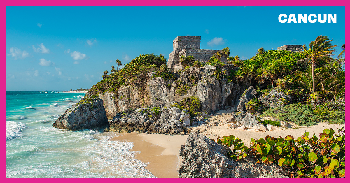 Cancun has it all: access to ancient ruins, cenotes for the adventurous spirits, nightlife for the party-goers, affordable eats for the foodies, stunning sand and surf for the beach goers, and honestly, the list goes on. Don’t miss out on the trip of a lifetime to #Cancun.