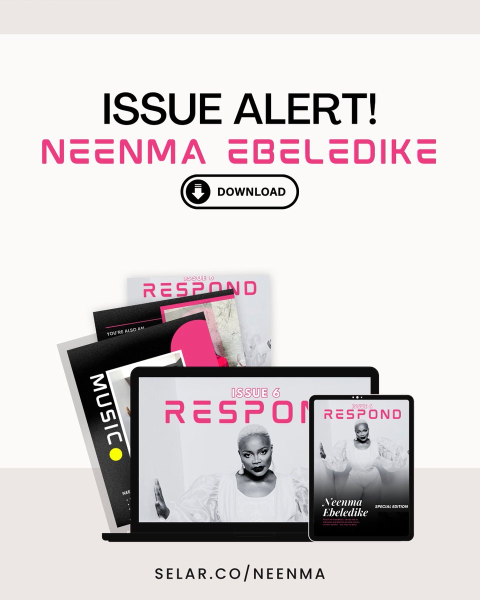 Exciting news! Our latest periodical, ISSUE 6, is out now and it's a game-changer. Neema has outdone herself this time. 
Get your copy now 
selar.co/Neenma
#APVA #RESPOND #TheAfricanCreative #Radio #Voiceover