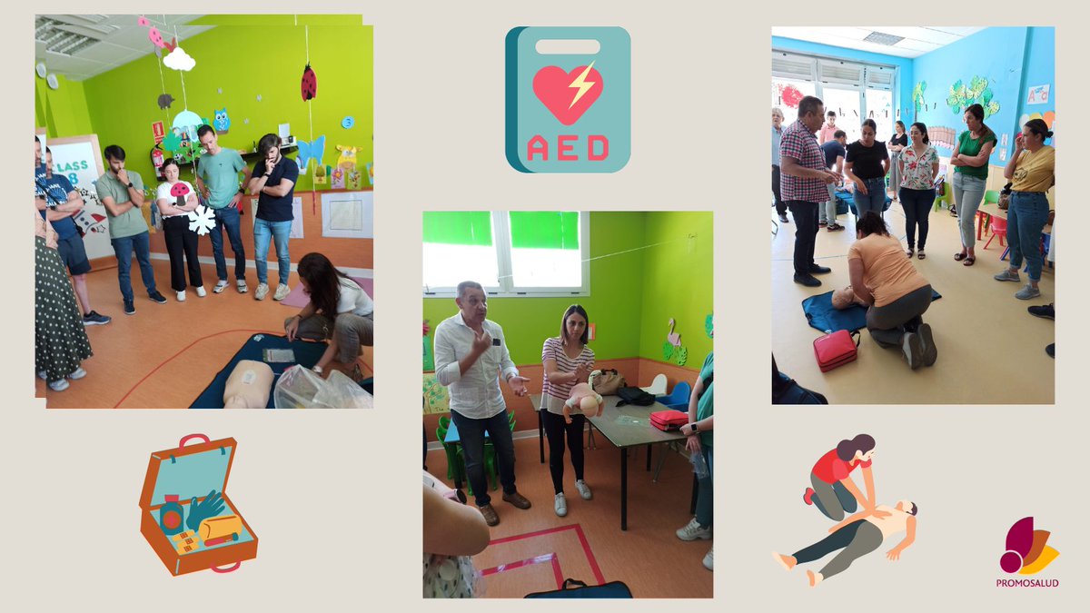 Desde <a href="/ayto_promosalud/">Promoción de la Salud Sevilla</a> continuamos formando en Primeros Auxilios, RCP y manejo del DEA, esta vez a las familias del @edumundischool. Muchas gracias por vuestro interés y participación!
#saludsvq #promosalud #Sevilla #EscuelasSeguras #cardioprotegidos #RCP #PrimerosAuxilios